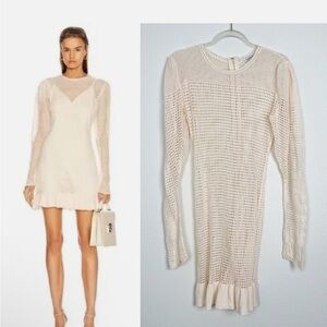 ATOIR A Star Is Born Dress Natural Vanilla Cotton Mesh